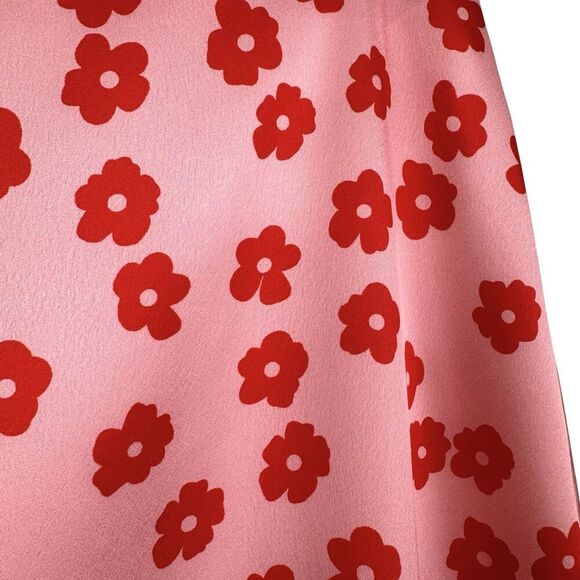 Princess Polly Olton Floral Mini Skirt Small Pink Flower Power Hippie Festival - Picture 7 of 10